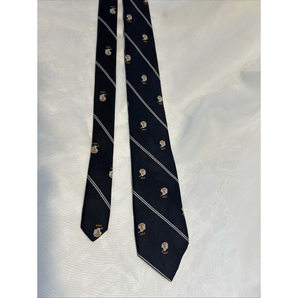 Tennessee TN Vols Football Helmet Tie Blue Orange White - Picture 6 of 7